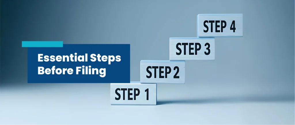 steps before patent filing