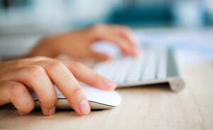 The inventor is applying for a patent application online.